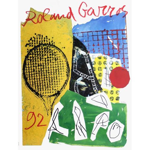 Affiche Officielle Roland-Garros 1992 - Jan Voss