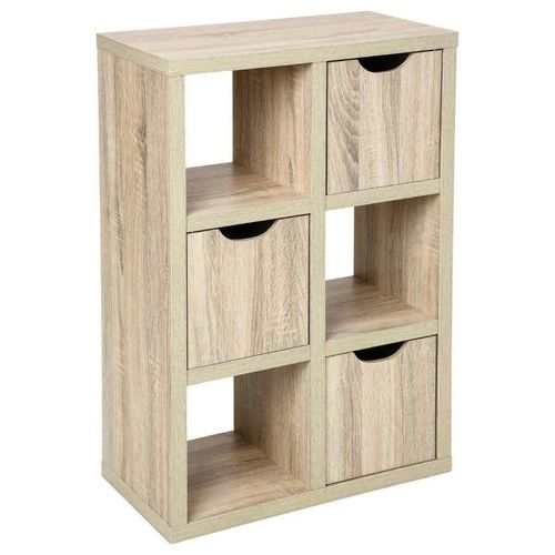 Meuble Bivoak 3 Tiroirs 3 Niches - Naturel Clair