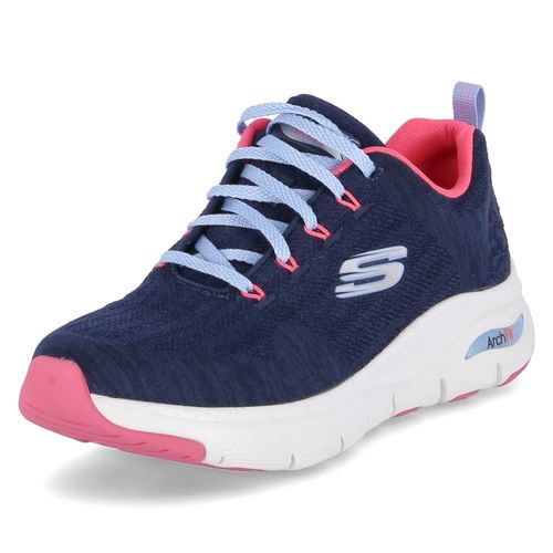 Baskets Basses Skechers Comfy Wave Bleu