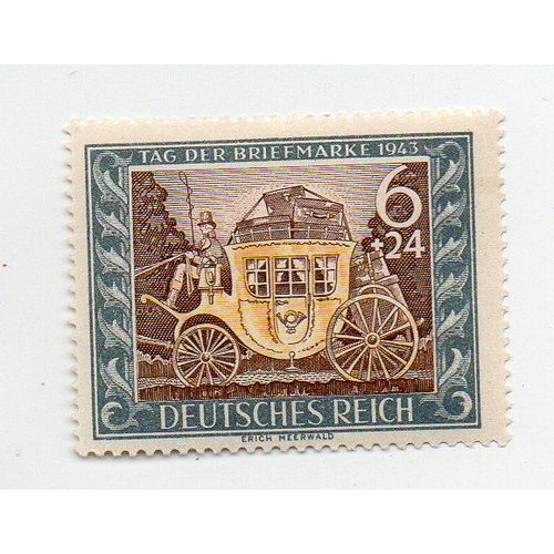 Allemagne-Reich- 1 Timbre Neuf- Journée Du Timbre- Diligence