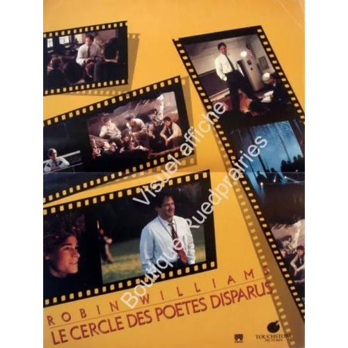 Le Cercle Des Poetes Disparus (Dead Poets Society) - Véritable Affiche De Cinéma Pliée - Format 40x60 Cm - De Peter Weir Avec Robin Williams, Robert Sean Leonard, Ethan Hawke, Josh Charles - 1990