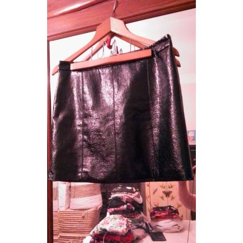 Jupe En Faux Cuir Noir 40 L Morgan De Toi.