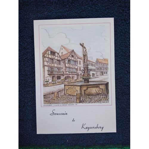 Souvenir De Kaysersberg La Fontaine De L'empereur Constantin 152 Carte Postale 5016
