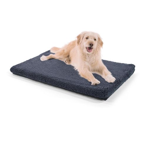 Lit Pour Chien - Brunolie Luna - Orthopédique, Respirante Et Lavable - Taille M (80 X 55 X 5 Cm) - Gris Foncé