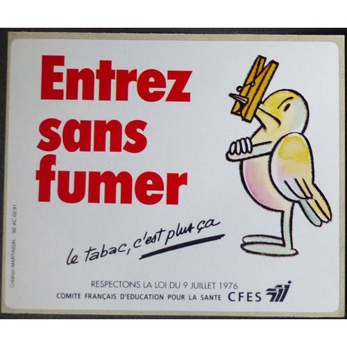 "Entrez Sans Fumer" Le Tabac C'est Plus ?a