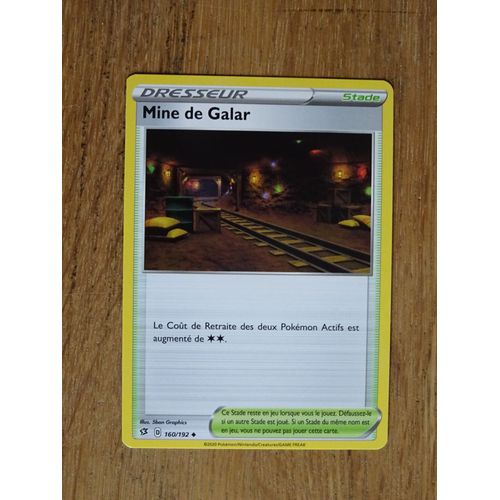 Carte Pokémon Dresseur Mine De Galar Eb02 - Epée Et Bouclier - Clash Des Rebelles 160/192