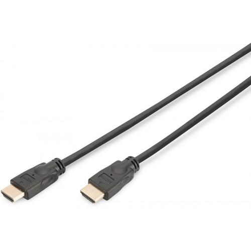 DIGITUS HDMI High Speed with Ethernet Connection Cable - Câble HDMI avec Ethernet - HDMI mâle pour HDMI mâle - 2 m - noir