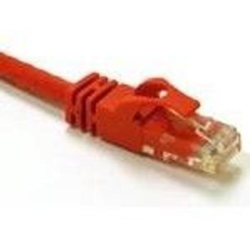 C2G Cat6 Booted Unshielded (UTP) Crossover Patch Cable - Câble inverseur - RJ-45 (M) pour RJ-45 (M) - 50 cm - UTP - CAT 6 - moulé, sans crochet, bloqué - rouge