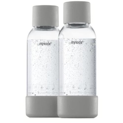 MY SODA 2PB05F-MG - Pack de 2 bouteilles Gray PET et Biocomposite 0.5L