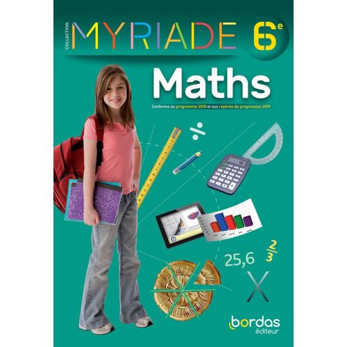 Manuel Maths Collège 6ème Myriade