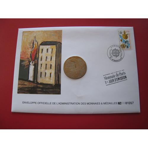 Enveloppe Philatélique/Numismatique - Timbre - Médaille - France/Europa - Numérotée - 1er Jour D' Émission 9 Mai 1992