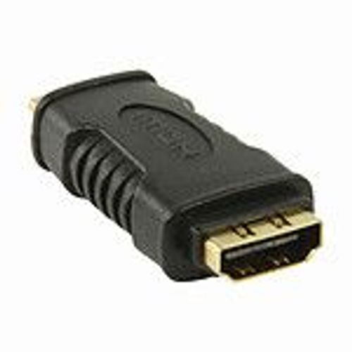 Nedis - Adaptateur HDMI avec Ethernet - HDMI femelle pour 19 pin mini HDMI Type C mâle - noir