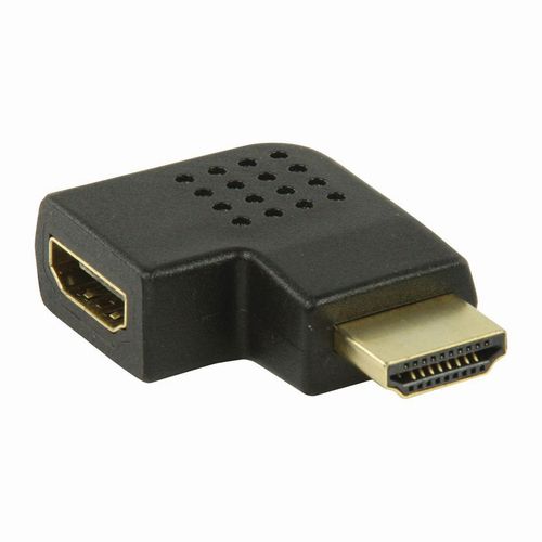 Nedis - Connecteur HDMI - HDMI femelle angle droit pour 19 pin micro HDMI Type D mâle droit - noir