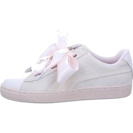 puma suede heart blanche