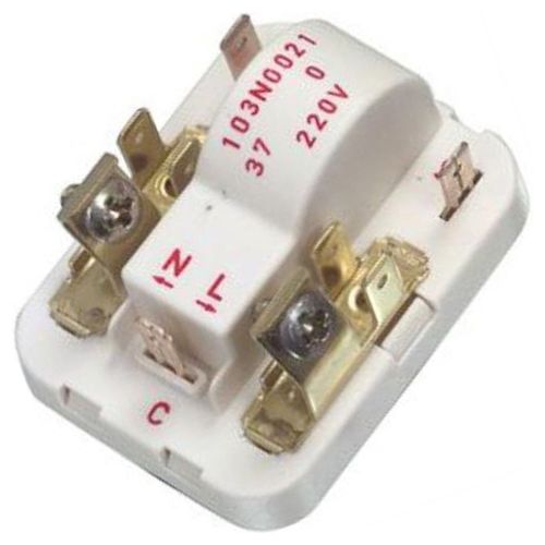 Relais de démarrage Réfrigérateur congélateur (2101049019 00151055 AEG MAGIC LINE BOSCH BRU ARISTON HOTPOINT INDESIT BRANDT OCEAN IGNIS SINGER THOMSON SMEG BAUKNECHT CONSTRUCTA ELECTROLUX GAGGENAU FUT