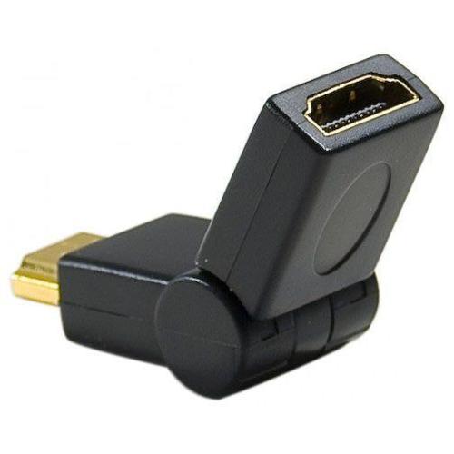 exertis Connect - High speed - adaptateur HDMI - HDMI femelle pour HDMI mâle - noir - articulé