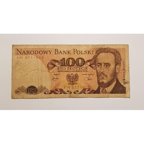 Billet 100 Zlotych- Narodowy Bank Polski- 1979 ** P# 143 -Pologne