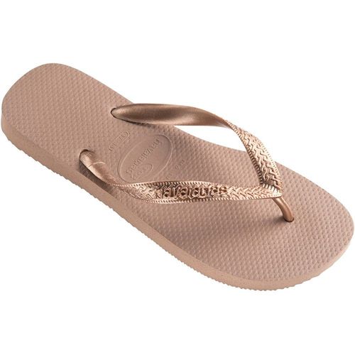 Havaianas Top Tiras Tongs Claquettes Femmes Couleur Rose Doré Taille 35/36
