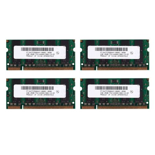 4X 2 GO DDR2 PC2-6400 800MHz 200Pin 1.8V Ordinateur Portable Mémoire SO-DIMM Cahier RAM
