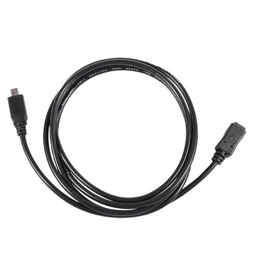 Mini câble USB B 5 broches mâle à femelle de 1.5m, cordon adaptateur noir