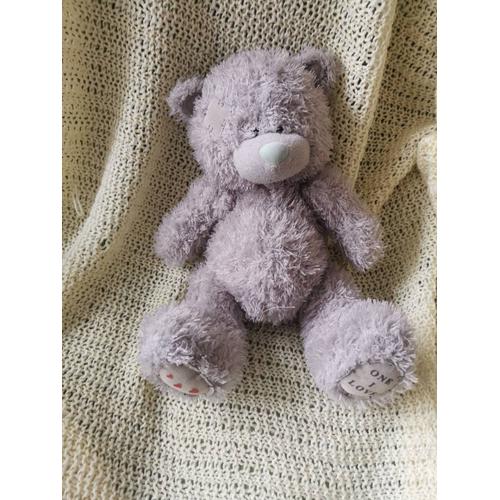 Doudou Peluche Ours Gris Type Me Too You Coeur One I Love