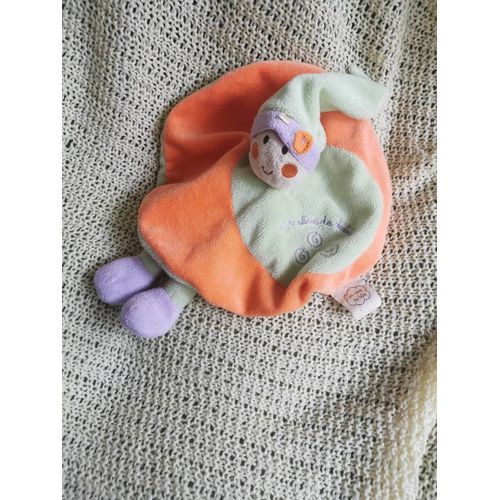 Doudou Plat Lutin Orange Vert Violet Un Rêve De Bébé Cmp