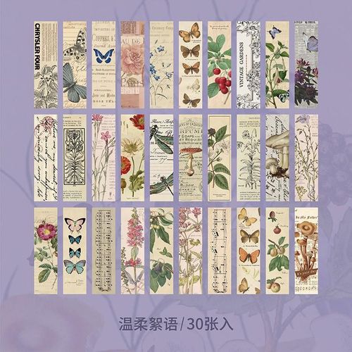 Marque-Pages Vintage De Jardin, 30 Pièces, Ensemble Assorti De Marqueurs De Livre Pour Étudiants, Lecture, Enfants Garçons Filles Hommes Femmes