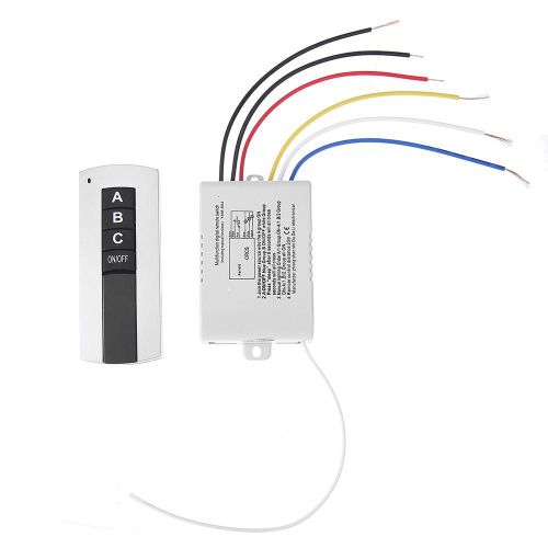 Interrupteur À Télécommande Numérique Sans Fil, 3 Canaux On/Off, 220v 1000w, Télécommande Numérique 3 Voies, Récepteur Émetteur Pour Lampe