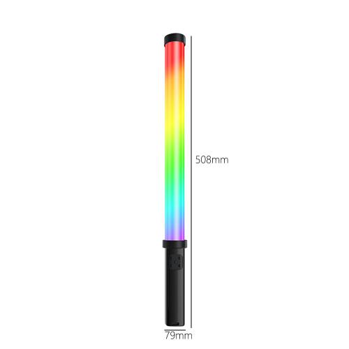 Bâton de lumière LED RGB Portable avec batterie intégrée Rechargeable par USB, lampe de remplissage Flash Portable, Tube d'éclairage vidéo