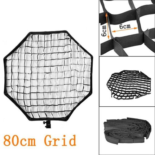 Octogone en Nylon à grille nid d'abeille 80cm/32 pouces, pour boîte à lumière parapluie, diffuseur de Flash de Studio Photo, réflecteur, accessoires de photographie