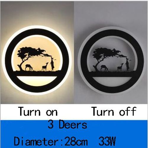 Applique Murale Led Intelligente Avec T?l?commande Sans Fil, Design Nordique Moderne, ?clairage D'int?rieur, Id?al Pour Une Chambre ? Coucher, Ac95 265v