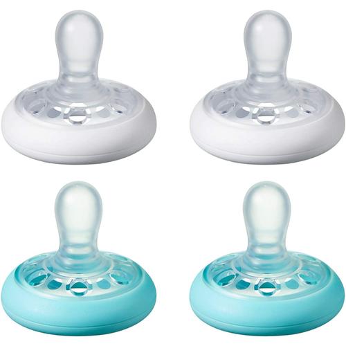 Lot De 4 Sucettes Closer To Nature Forme Naturelle 0-6 Mois - Tommee Tippee