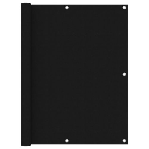 Vidaxl Écran De Balcon Noir 120x500 Cm Tissu Oxford
