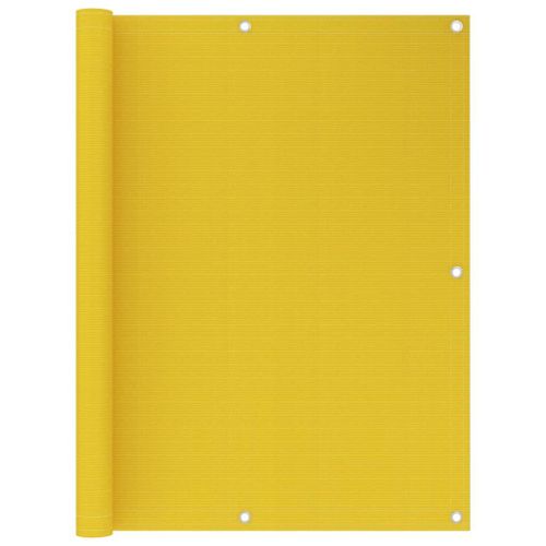 Vidaxl Écran De Balcon Jaune 120x500 Cm Pehd