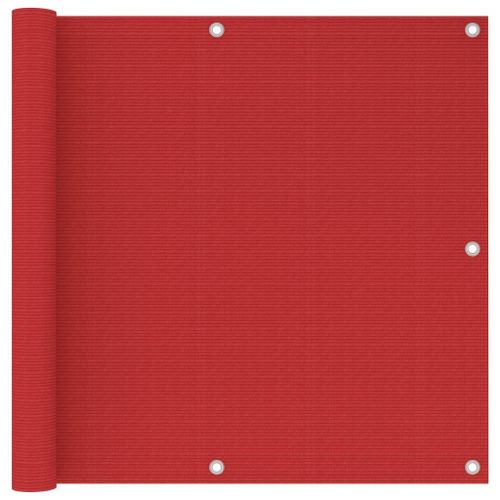 Vidaxl Écran De Balcon Rouge 90x500 Cm Pehd