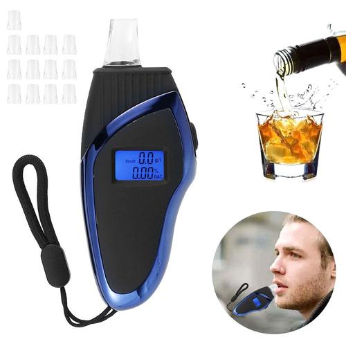 Testeur D'alcoolémie Précis De Police, Testeur D'alcoolémie Professionnel Avec 14 Embouts, Testeur D'alcoolémie Portable Avec Écran Lcd Blu Ray Numérique