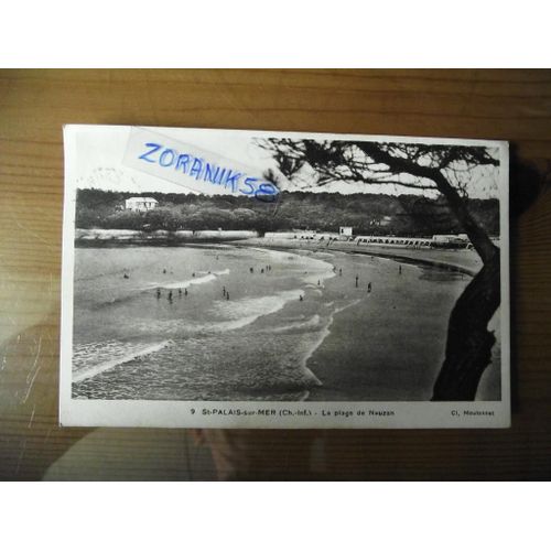 Carte Écrite En 1937:St Palais Sur Mer La Plage Des Nauzan