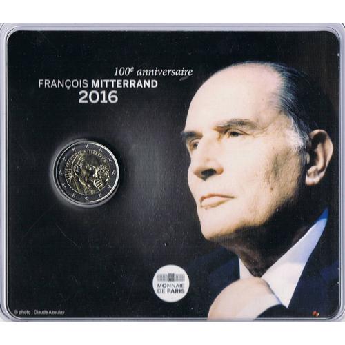 2 Euros France 2016: François Mitterrand - Bu Blister