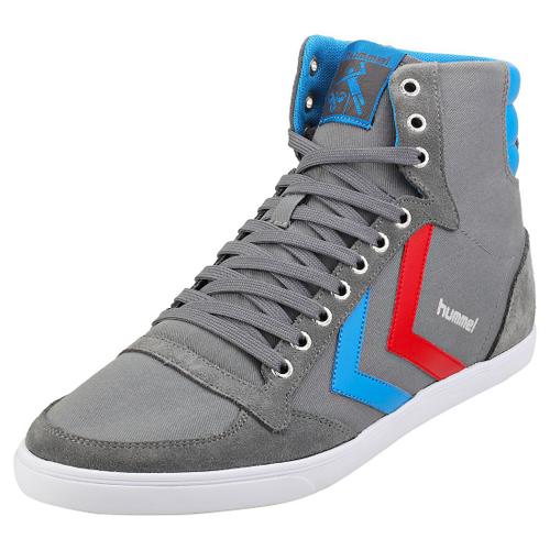 Hummel Slimmer Stadil High Homme Baskets Decontractee Gris Bleu