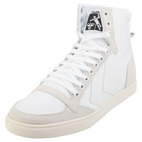 Hummel Slimmer Stadil Tonal High Baskets Decontractee Blanc