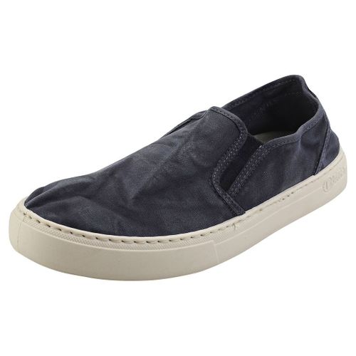 Natural World Old Gazelle Chaussures Sans Lacets Marin Bleu