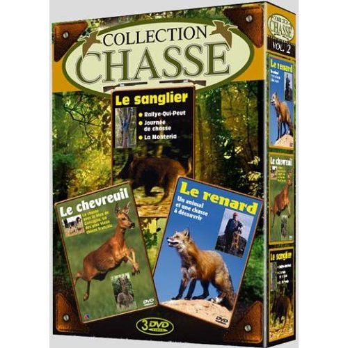 Coffret Chasse Vol. 2 (3 Dvd) : Le Renard - Le Chevreuil - Le Sanglier - Pack