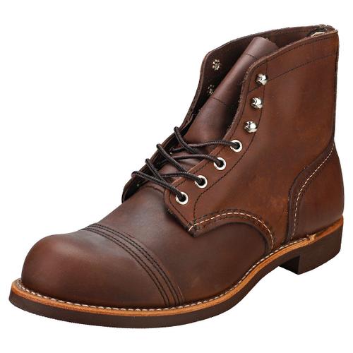 Red Wing Iron Ranger Homme Bottes Decontractee Ambre Marron