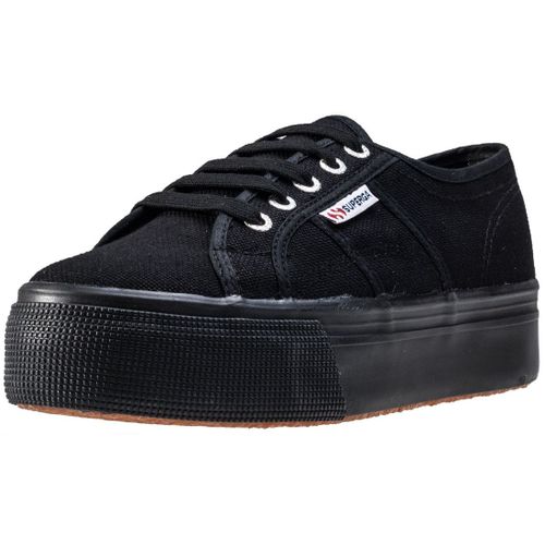 Superga 2790 Linea Up And Down Femme Baskets Plate-Forme Noir - 39 1/2