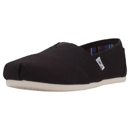 Toms Classic Femme Chaussures Sans Lacets Noir