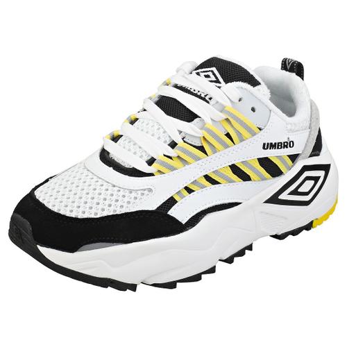 Umbro Neptune Baskets Platesforme Blanc Noir Jaune