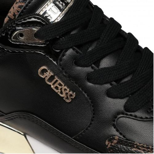 Guess Moxea Logo 4G FL5MOXFAL12BLKBR, Baskets mode femme