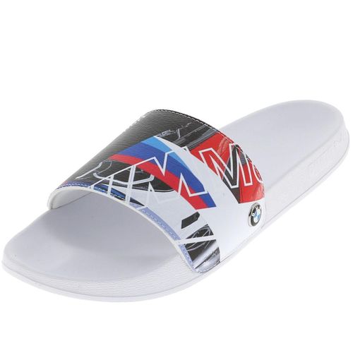 Claquettes Mules Puma Bmw Mms Graphic Leadcat Ftr Wht 94266 Blanc