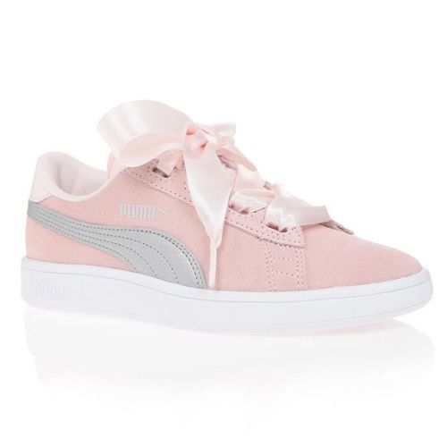 Puma Basketss Smash V2 Ribbon Junior Rose