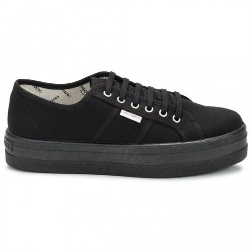 Victoria. Victoria Tennis En Toile A Platform Noir